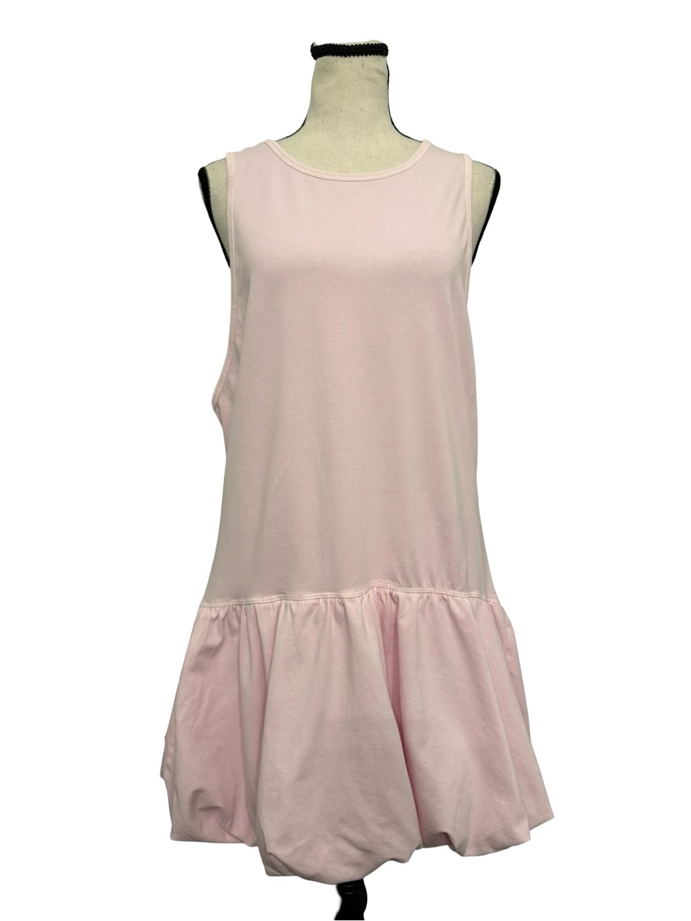 Free People Movement Hot Shot Bubble Dress Powder Pink L Open Back Sleeveless